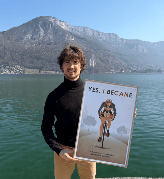 Affiche vélo vintage « Le vieux gaulois »