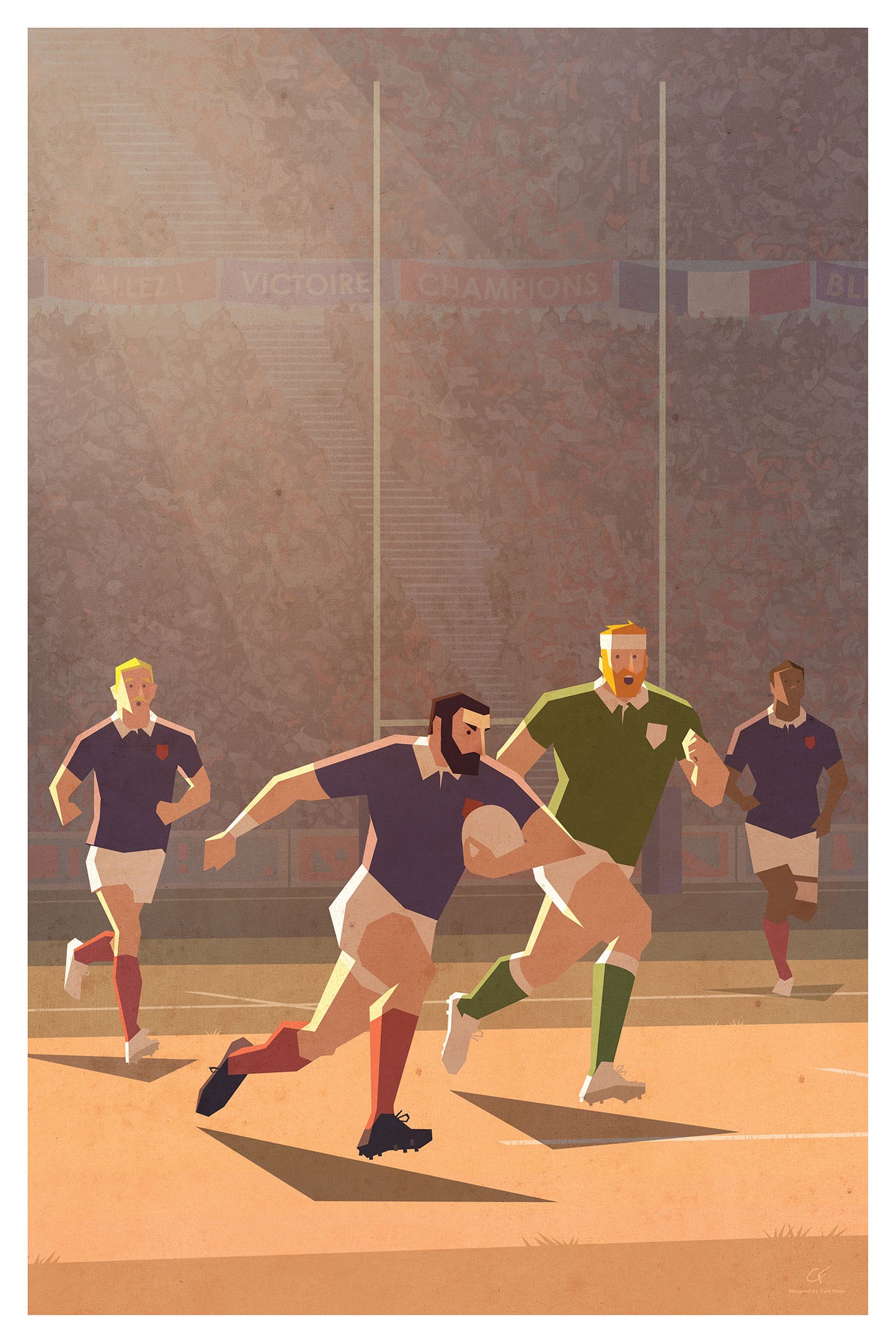 Poster rugby france irlande