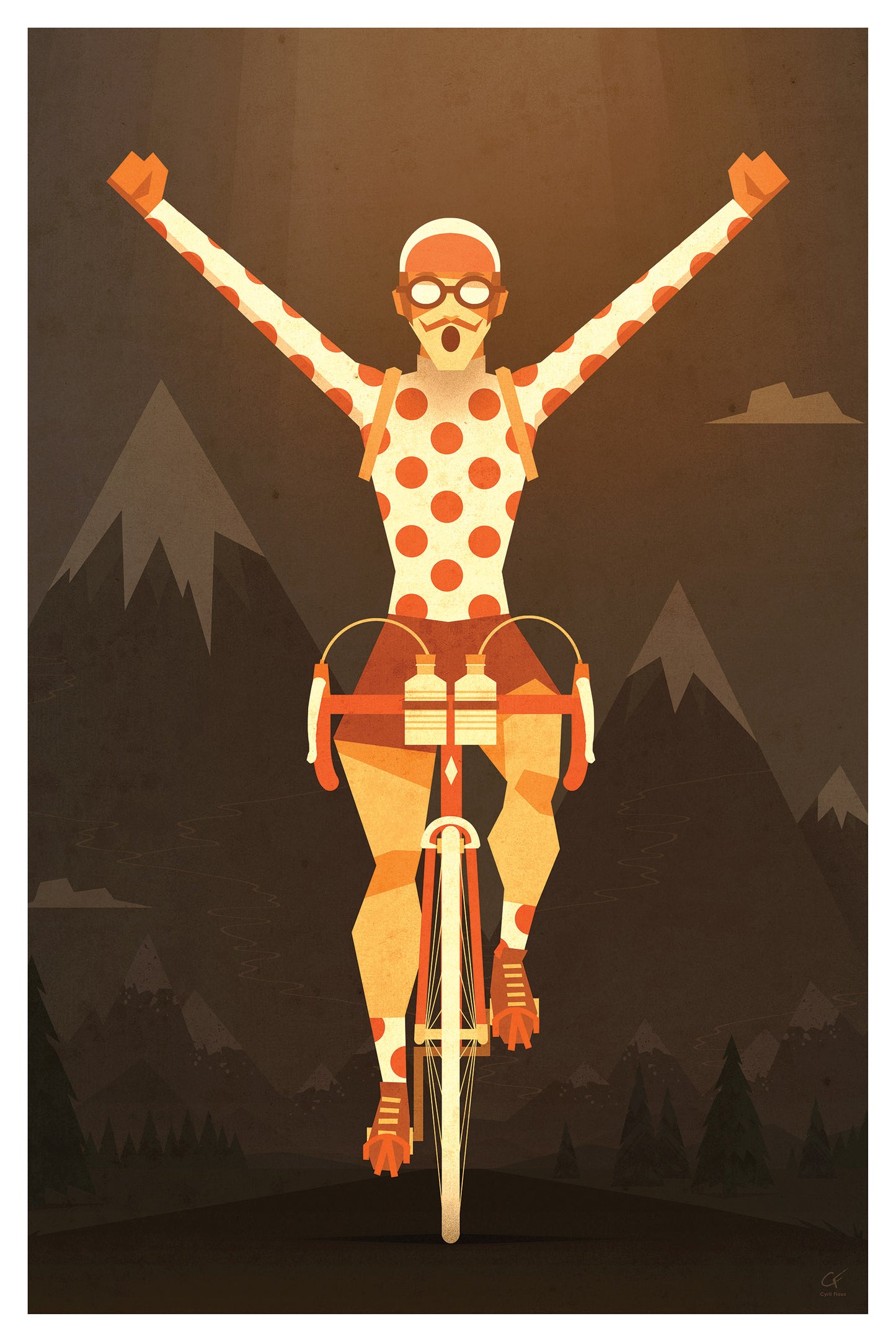 Affiche vélo « Le Maillot à Pois »