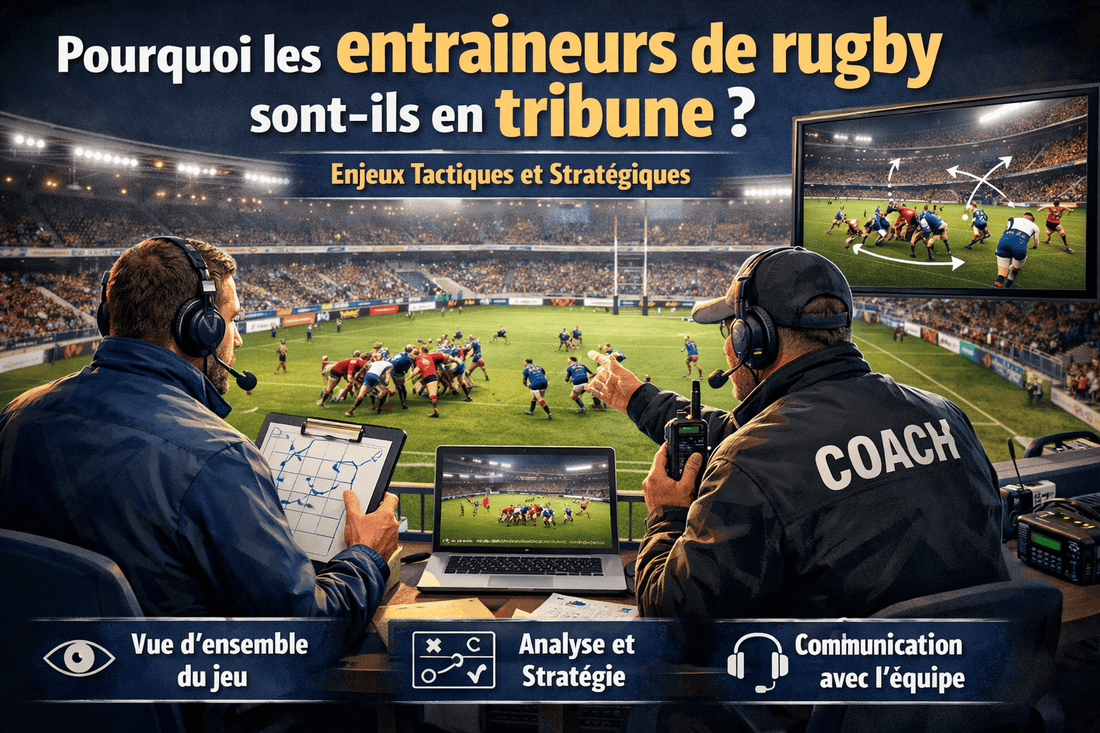 Entraineurs de rugby en tribunes 