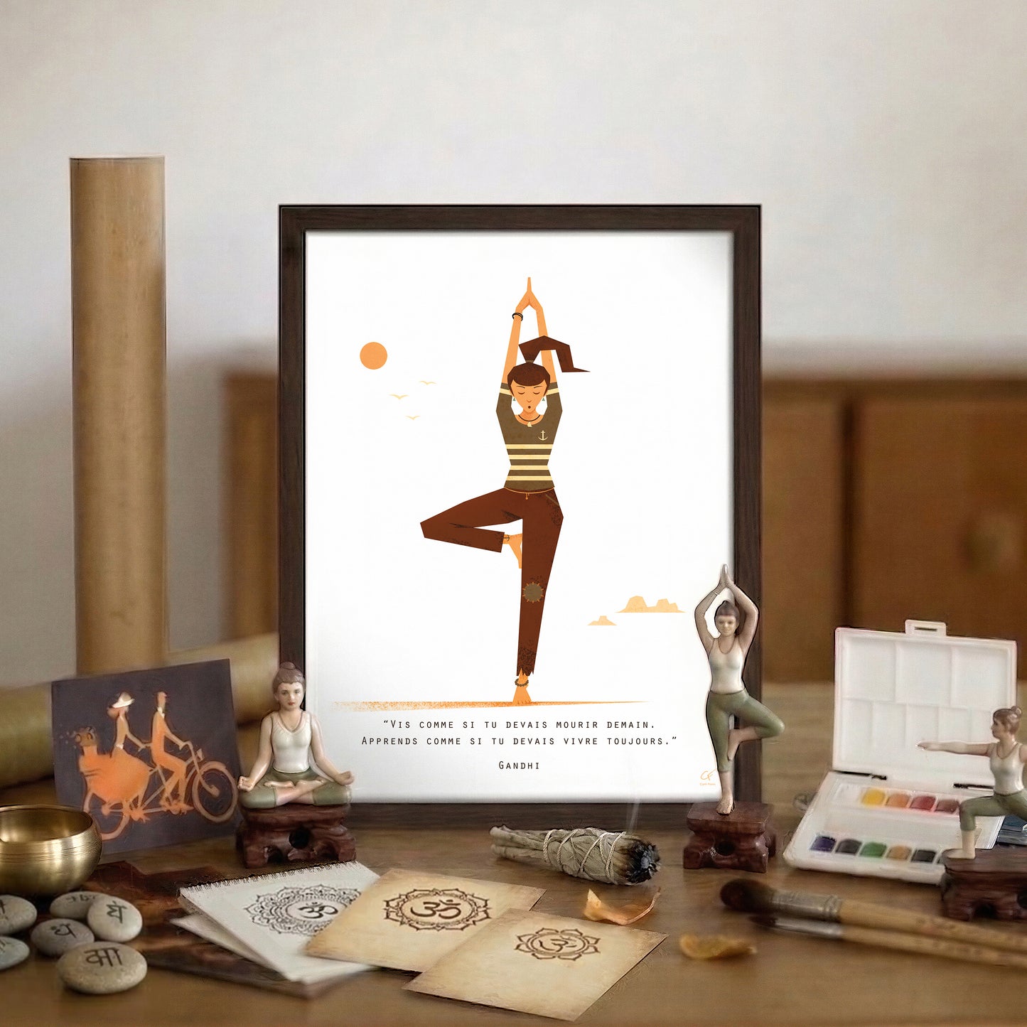 Affiche Yoga "Vrikshasana"