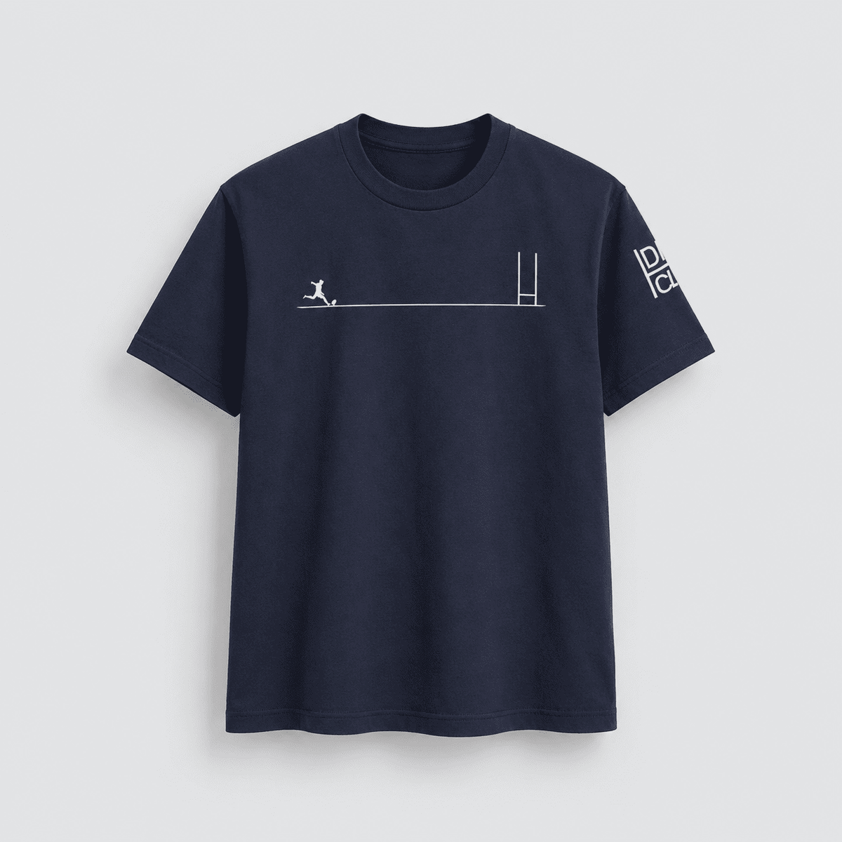T-shirt rugby Transformation en coton bio illustré par Cyril