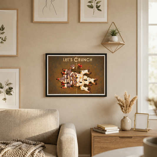 Affiche Rugby France-Angleterre — Le Crunch en Mêlée