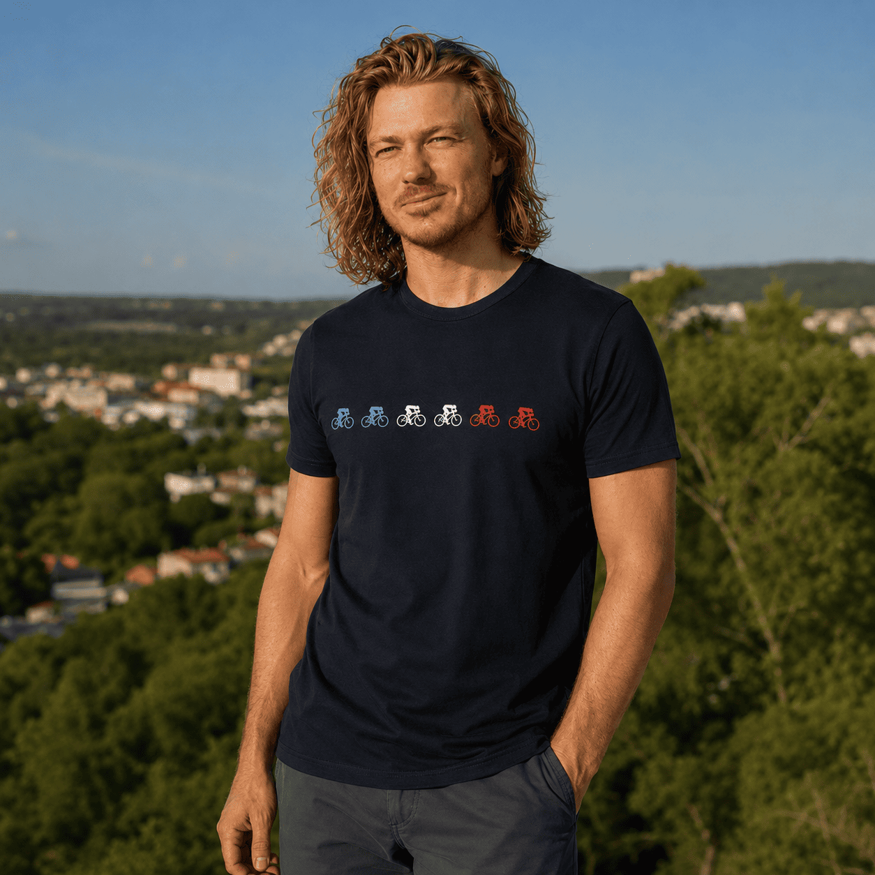 T-shirt « Peloton Français » coton bio