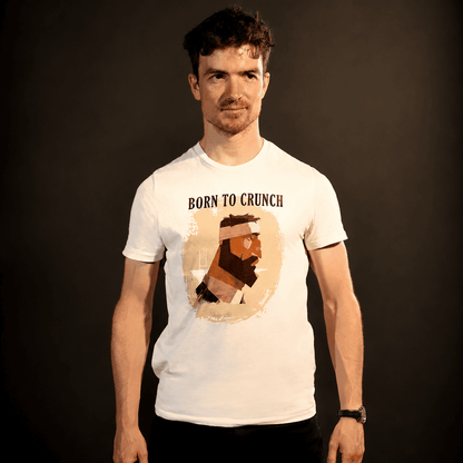 T-shirt coton bio Born to Crunch imprimé en France