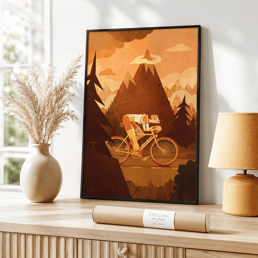 Affiche vélo Chasse Patate illustrée par Cyril