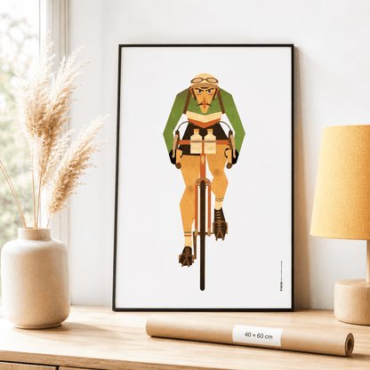 Affiche vélo « Légende Italienne »