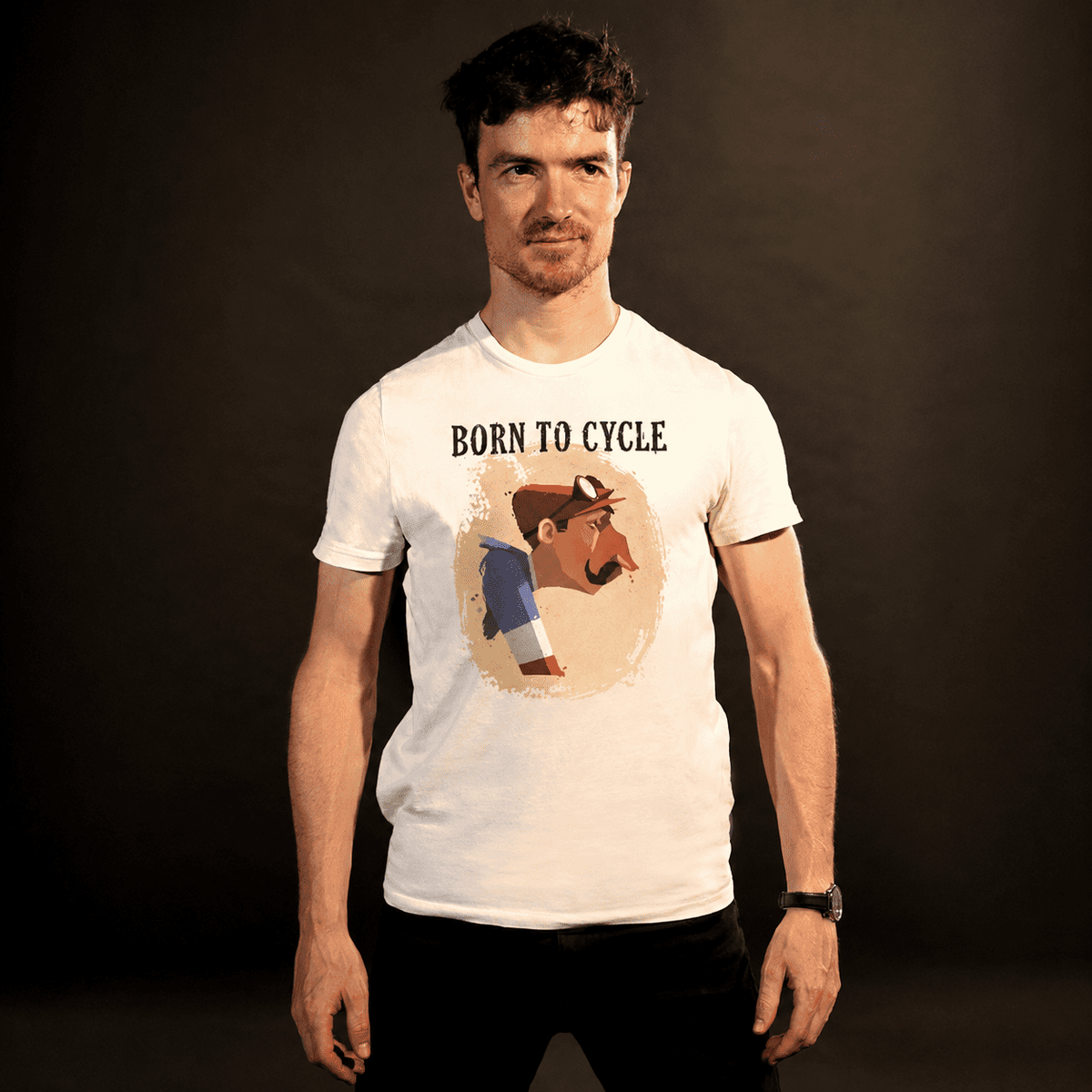 T-shirt « Born to cycle » coton bio