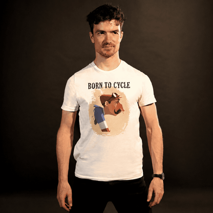 T-shirt « Born to cycle » coton bio