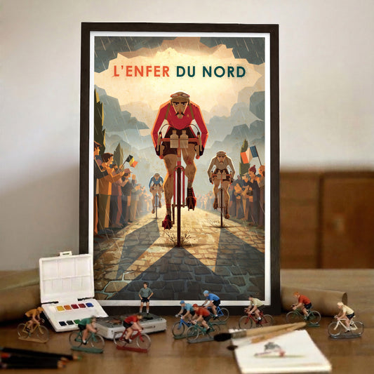 Affiche Paris-Roubaix – Cyclisme