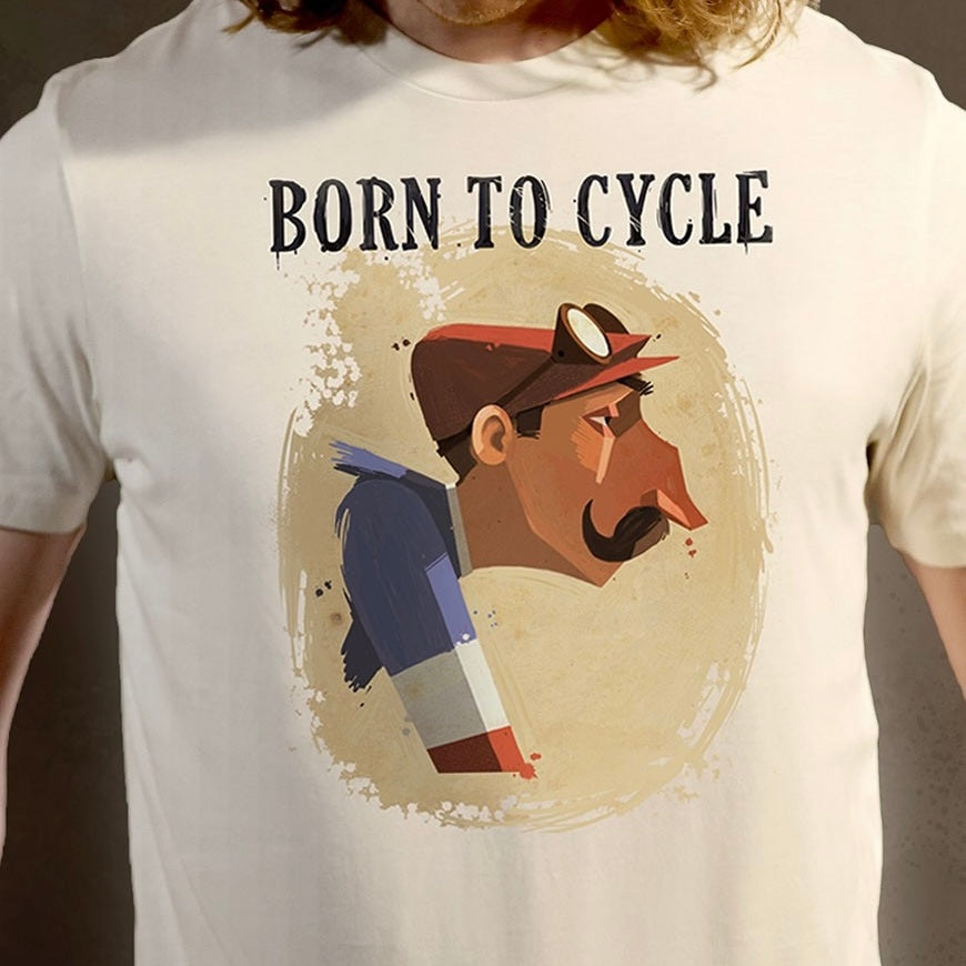 Tee-shirt « Born to cycle » coton bio
