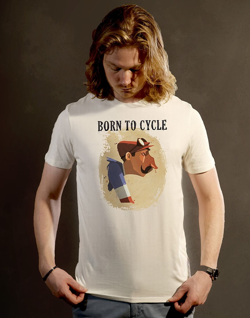 Tee-shirt « Born to cycle » coton bio