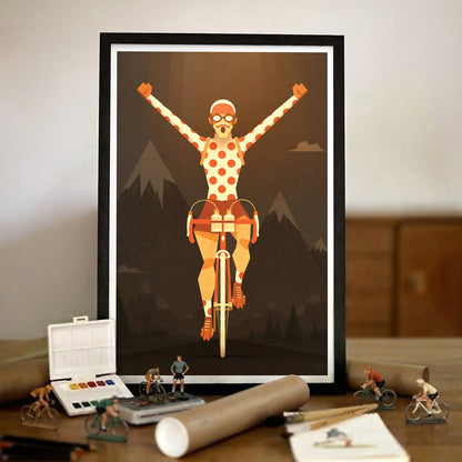Affiche vélo « Le Maillot à Pois »