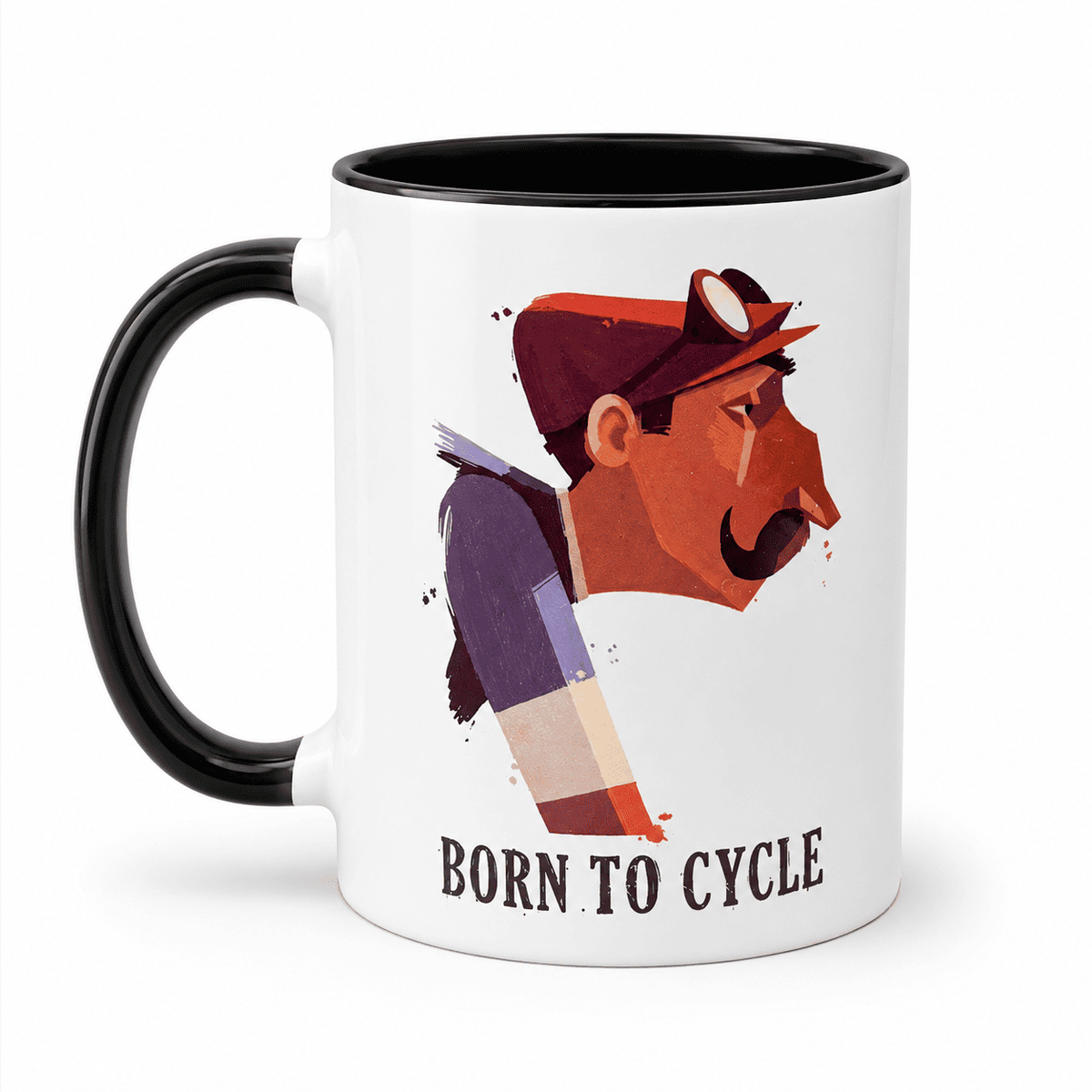 Mug vélo "Born to cycle"