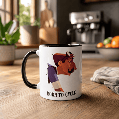Mug vélo "Born to cycle"