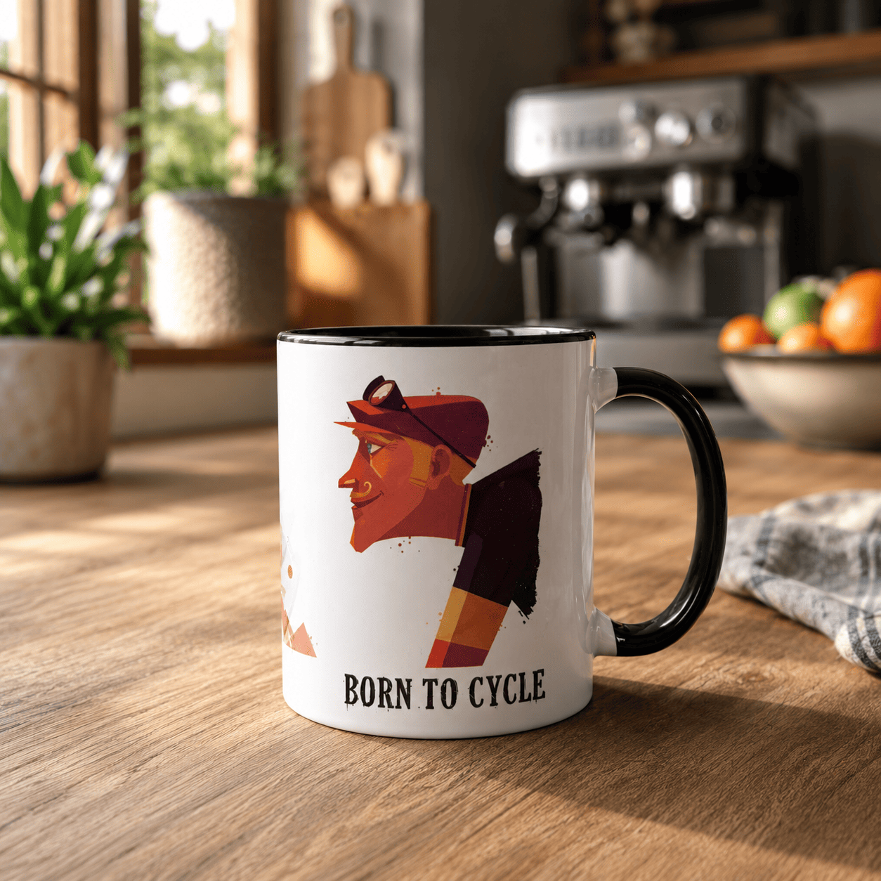 Mug vélo "Born to cycle"