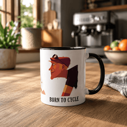 Mug vélo "Born to cycle"