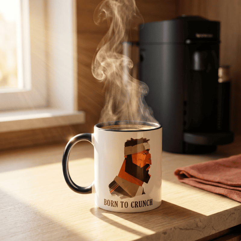 Mug rugby''Born to Crunch''