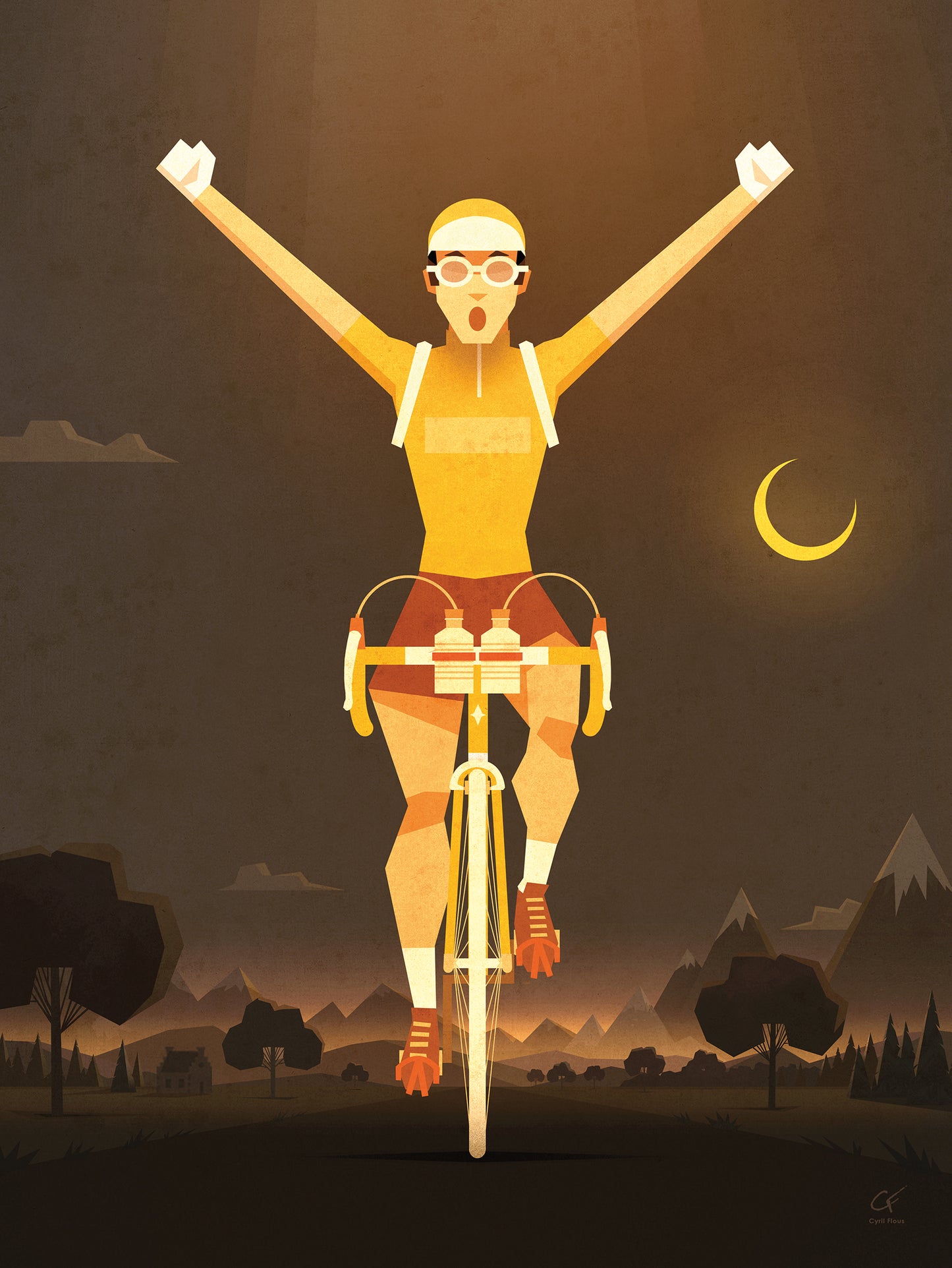 Affiche Le Maillot Jaune – Poster Cyclisme