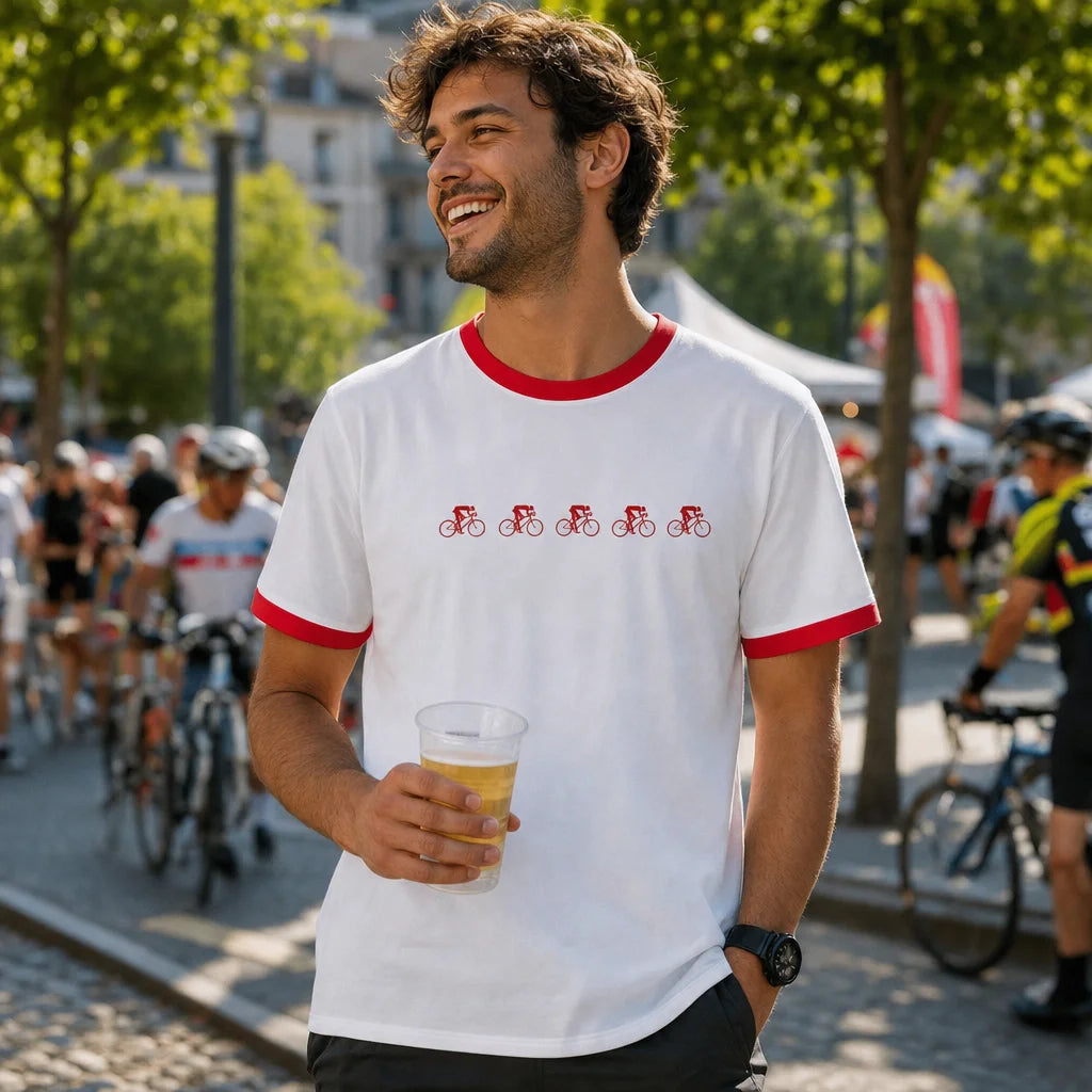 T-shirt « Peloton » Unisexe, coton bio en situation