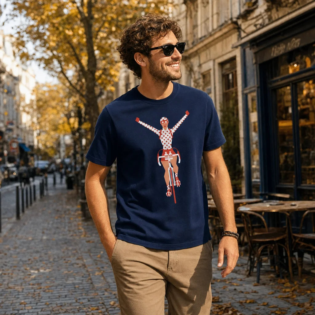 T-shirt « Maillot à pois » coton bio en situation